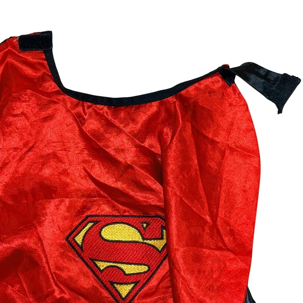 DC Comics Superhero Cape Kids Batman Superman Reversible Red Black Costume 25in